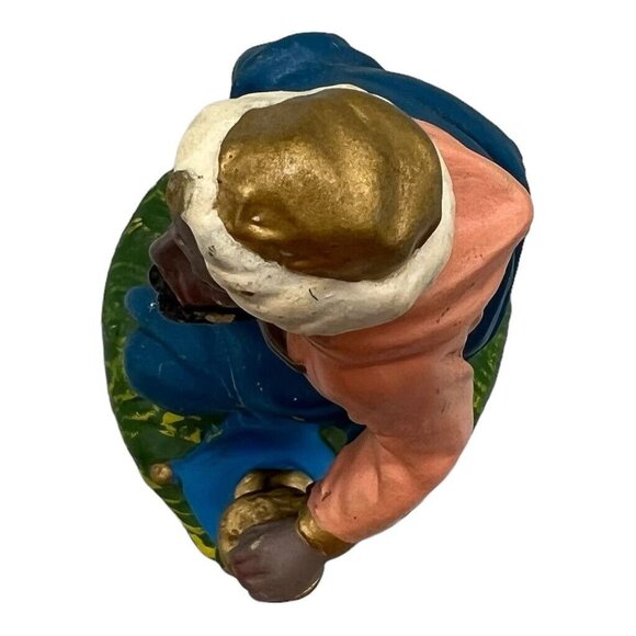 Vtg Fontanini Nativity Figurine Wiseman Black Paper Mache Christmas 7.5” Scale - Picture 5 of 9
